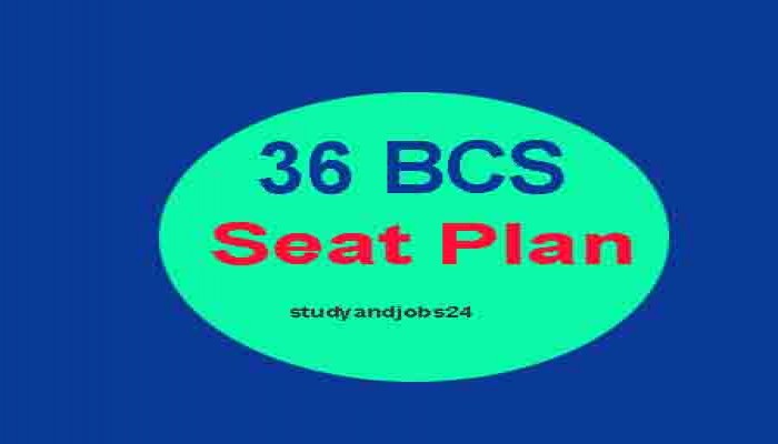 36 BCS Written Test Seat Plan