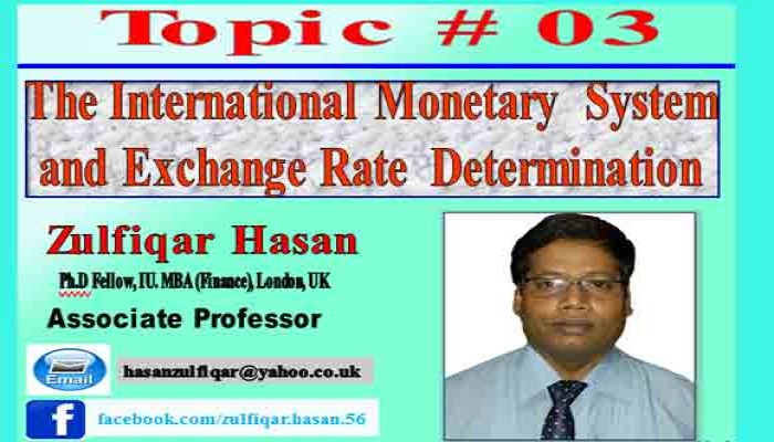 International Monetary System & Exchange Rate Determination