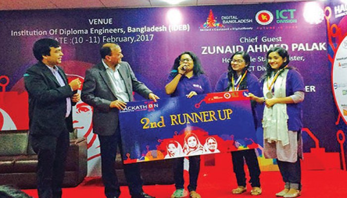 ULAB students receives ‘National Hackathon for Women 2017’ award