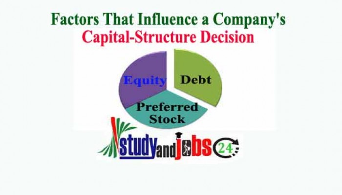 Factors That Influence a Company's Capital-Structure Decision